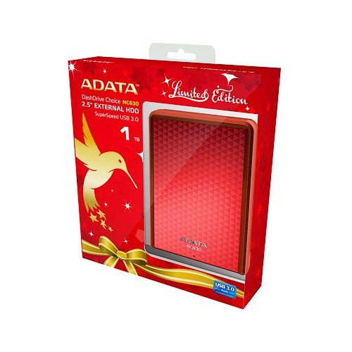 ADATA HC630 externí disk 1TB červený